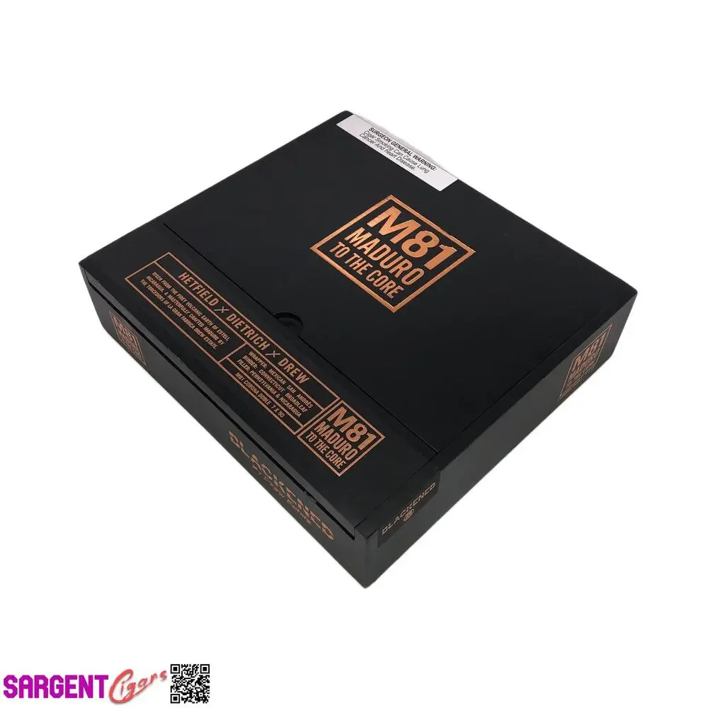 James Hetfield Metallica M81 Blackend Toro Empty Wooden Cigar Box 8.75x6.75x2.25